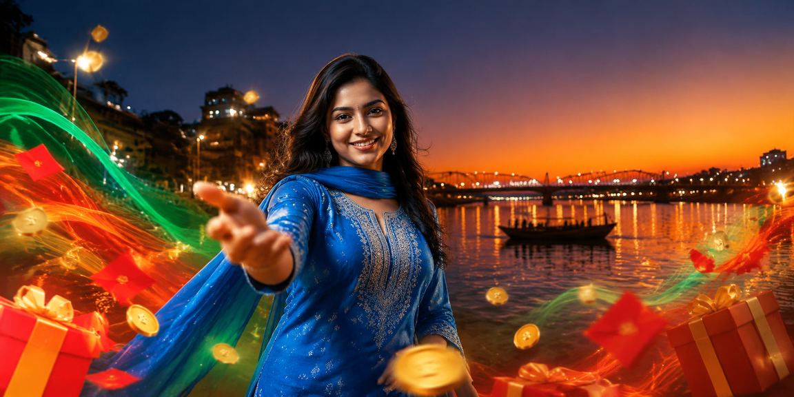বগুড়ায় রেড এনভেলপ বোনাস পুরস্কার উপভোগ করছেন একজন নারী